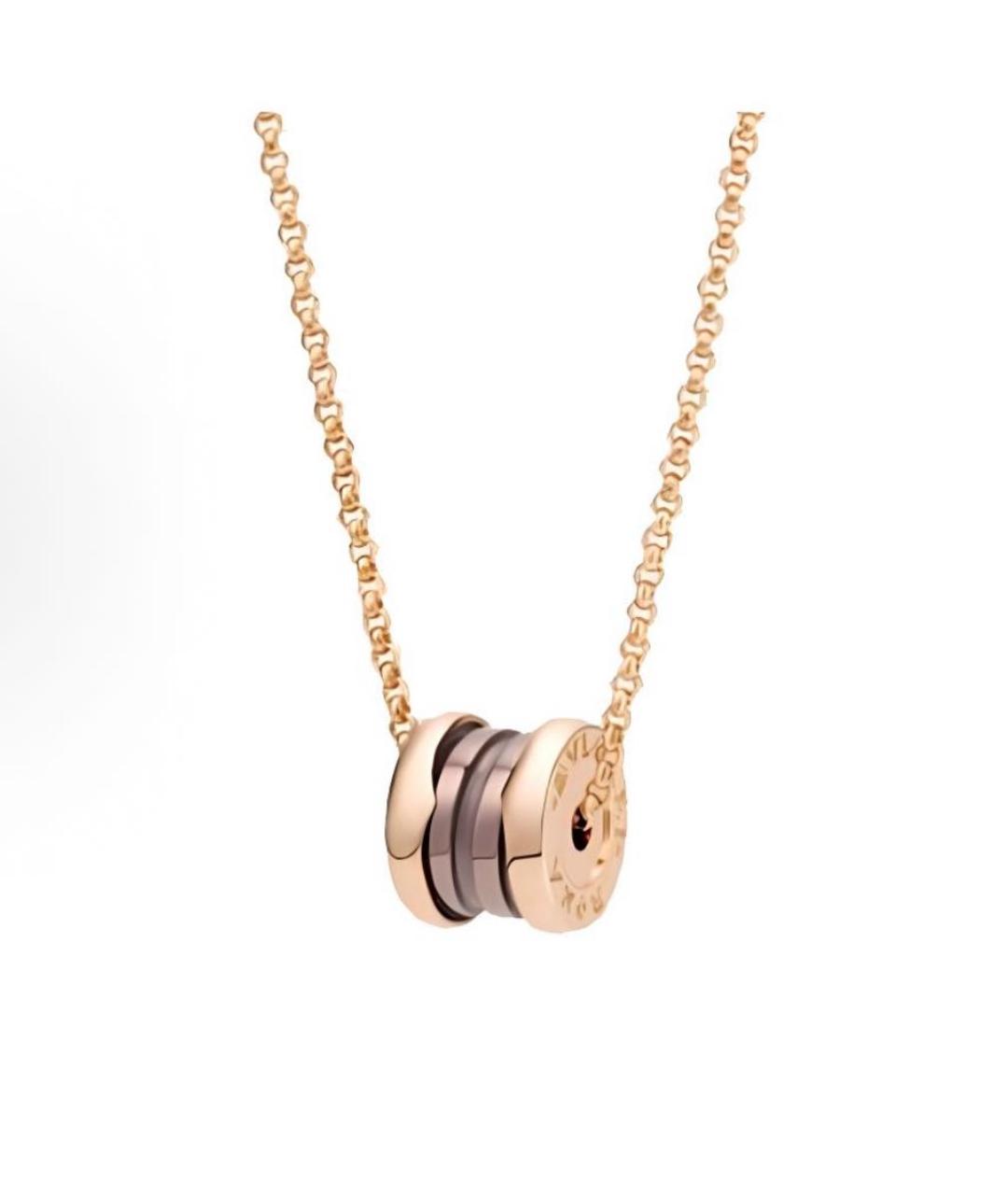 BVLGARI Розовая подвеска из розового золота, фото 6