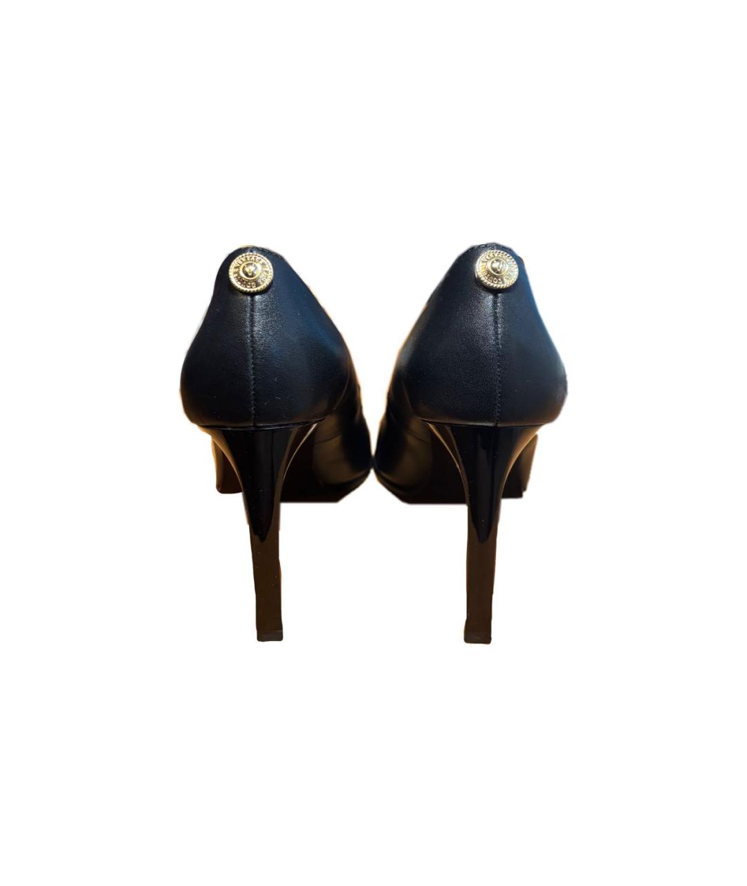 VERSACE JEANS COUTURE Черные кожаные туфли, фото 4