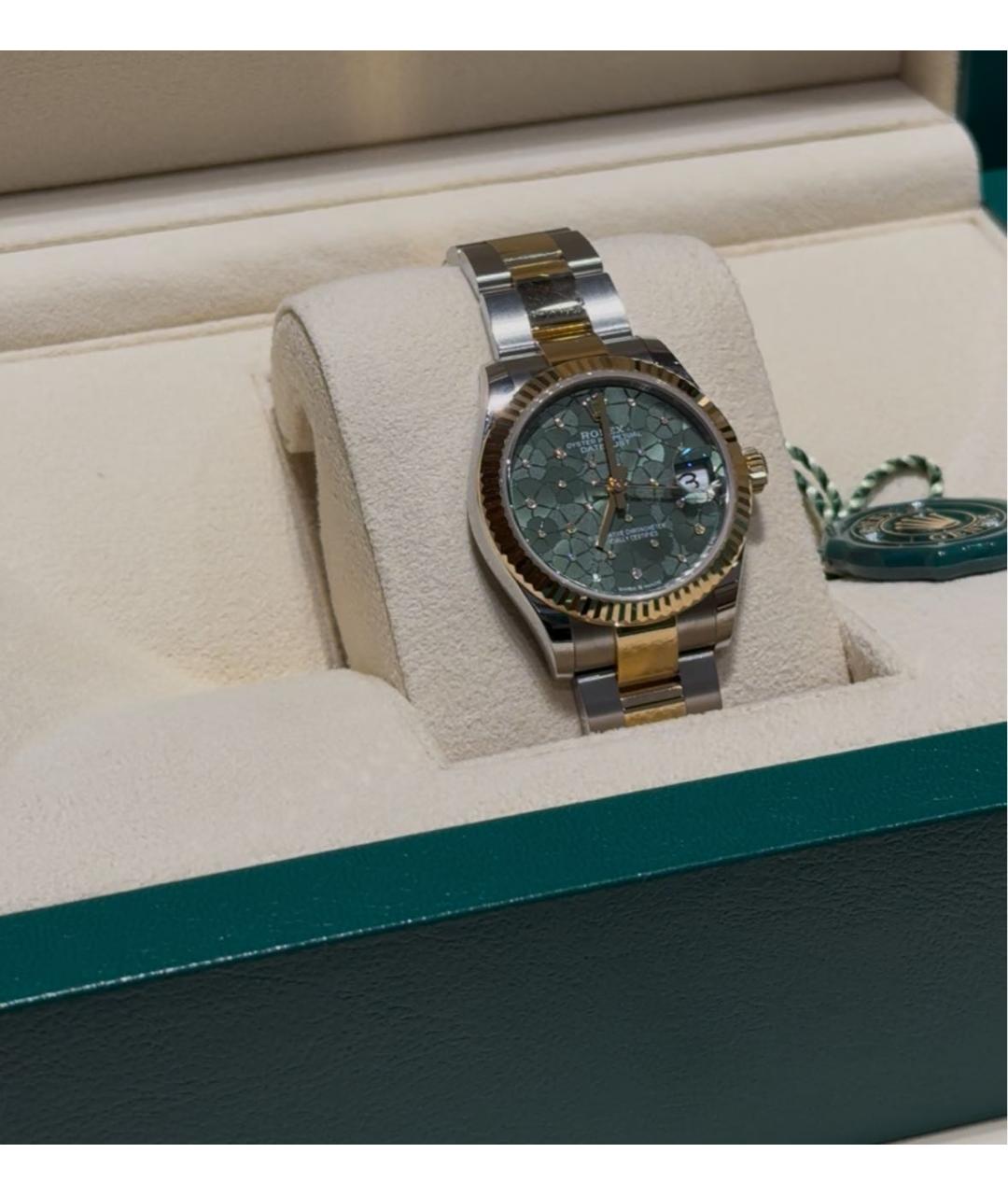 ROLEX Зеленые часы, фото 4
