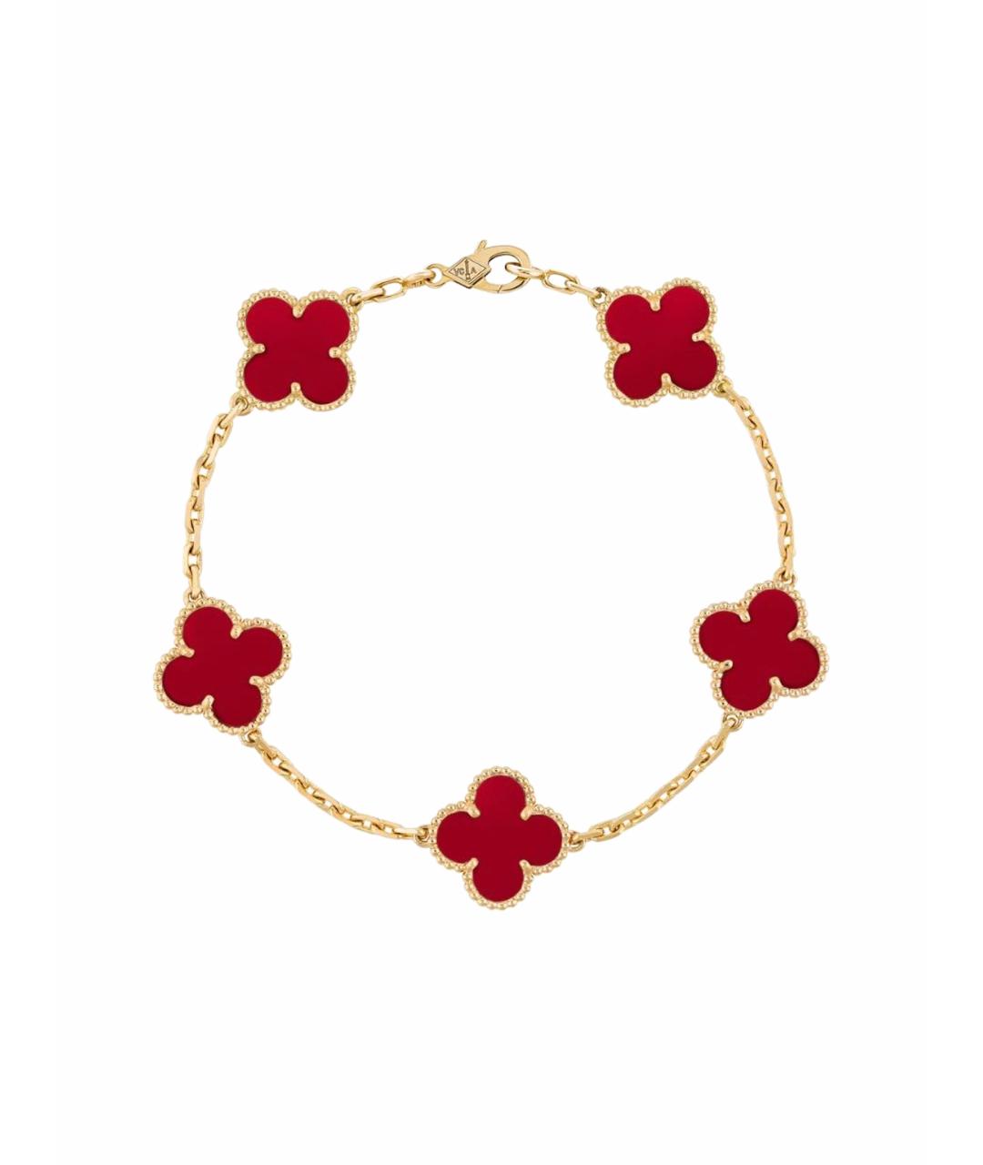 VAN CLEEF & ARPELS Красный браслет из желтого золота, фото 1