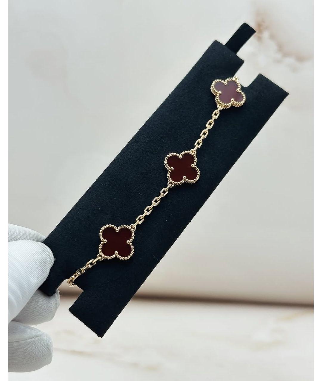 VAN CLEEF & ARPELS Красный браслет из желтого золота, фото 2