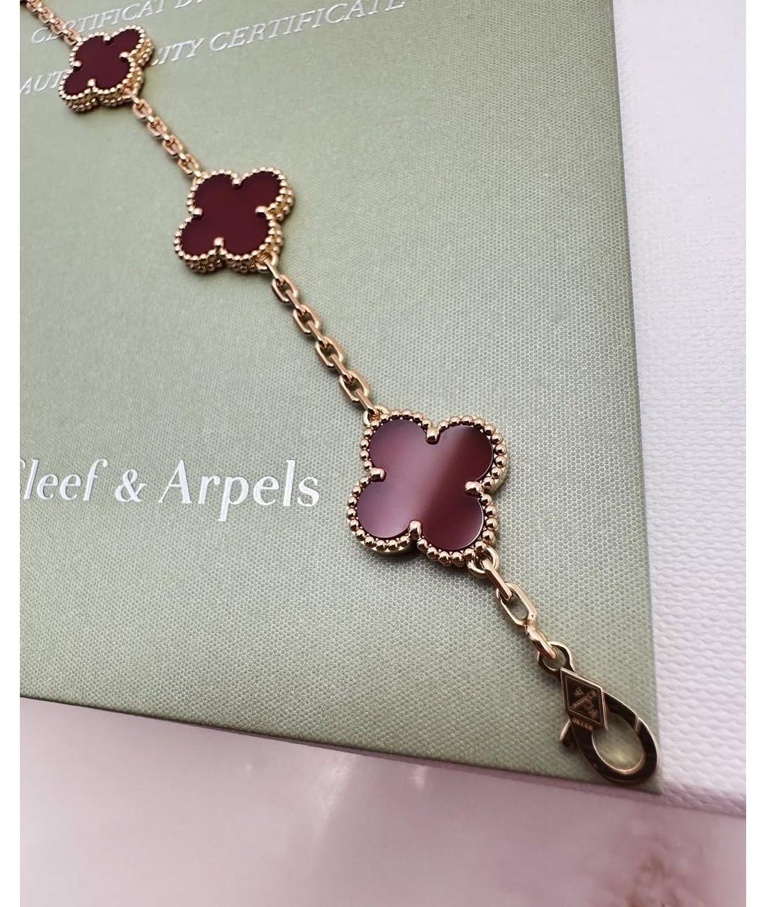 VAN CLEEF & ARPELS Красный браслет из желтого золота, фото 5