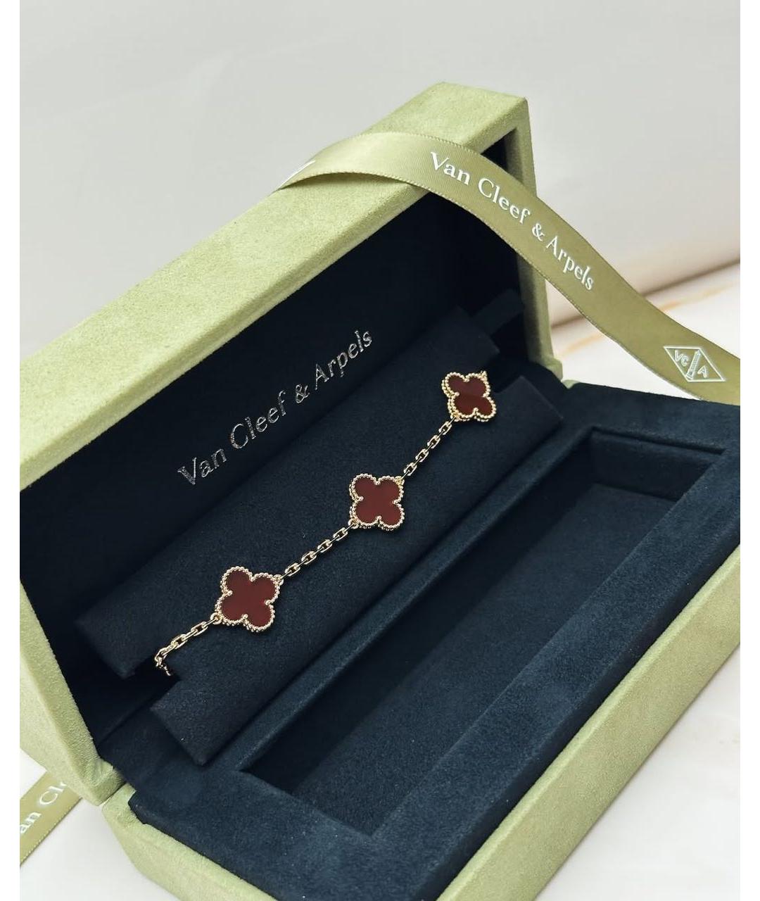 VAN CLEEF & ARPELS Красный браслет из желтого золота, фото 4