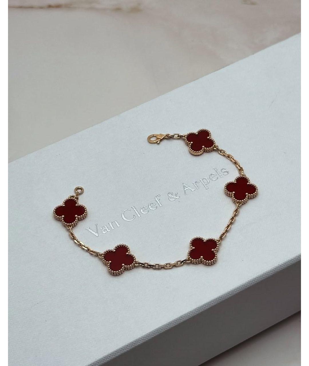 VAN CLEEF & ARPELS Красный браслет из желтого золота, фото 8