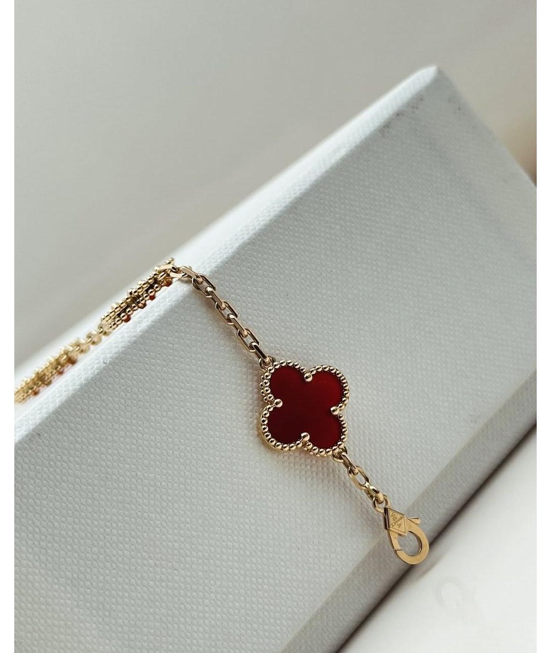 VAN CLEEF & ARPELS Красный браслет из желтого золота, фото 6