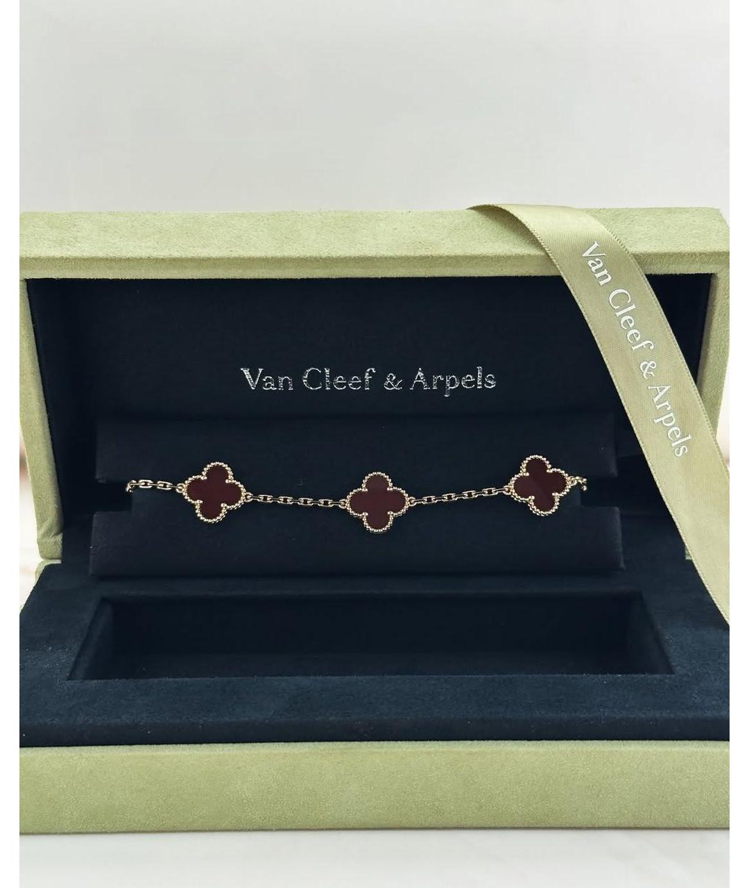 VAN CLEEF & ARPELS Красный браслет из желтого золота, фото 7
