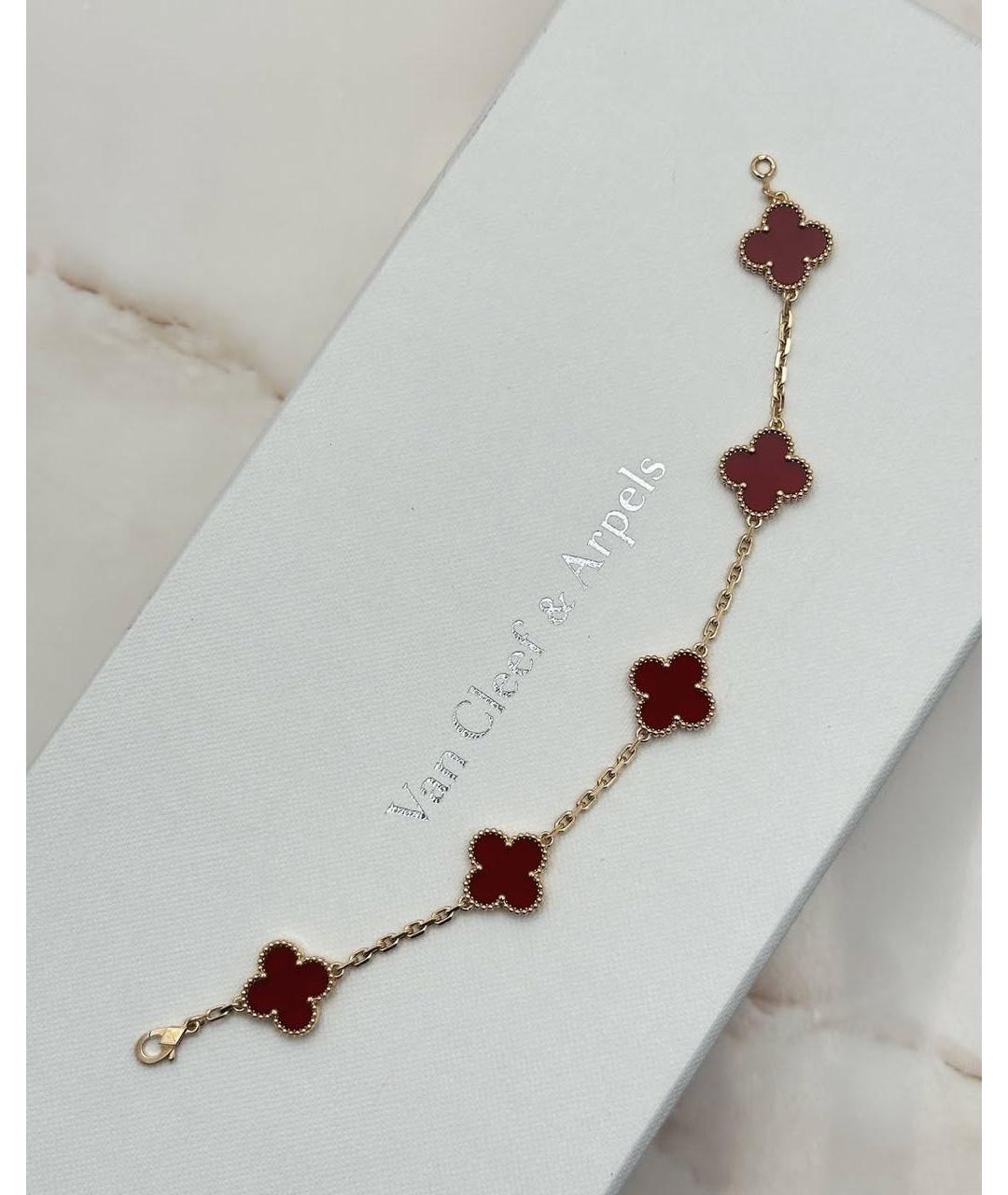 VAN CLEEF & ARPELS Красный браслет из желтого золота, фото 3