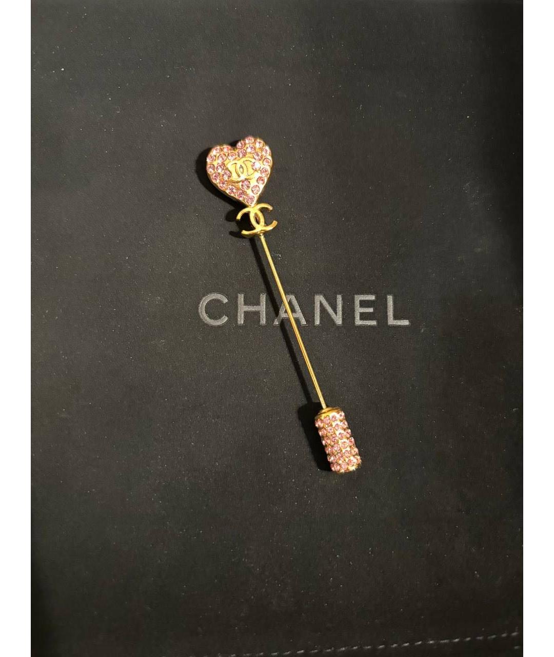 CHANEL Розовая булавка / брошь, фото 7