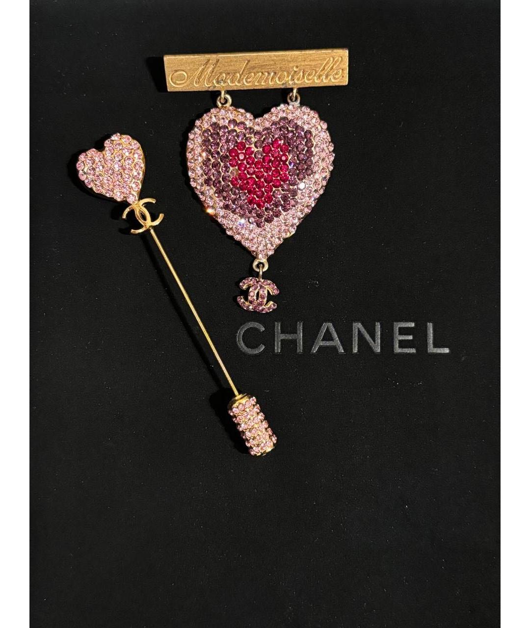 CHANEL Розовая булавка / брошь, фото 9
