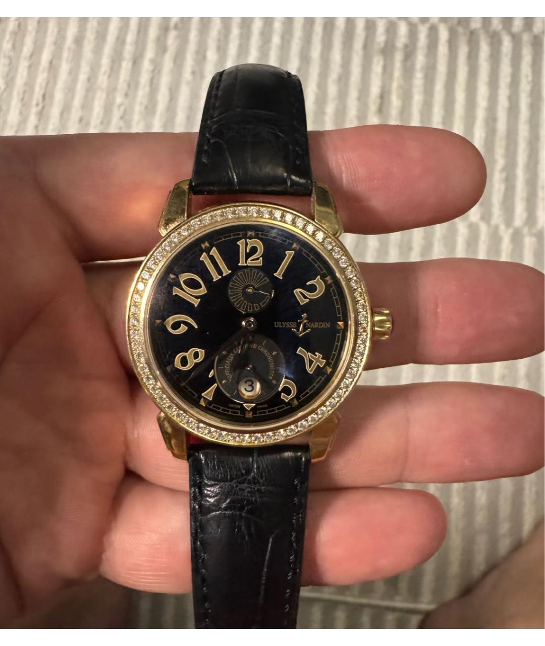 Ulysse Nardin Желтые часы из желтого золота, фото 4