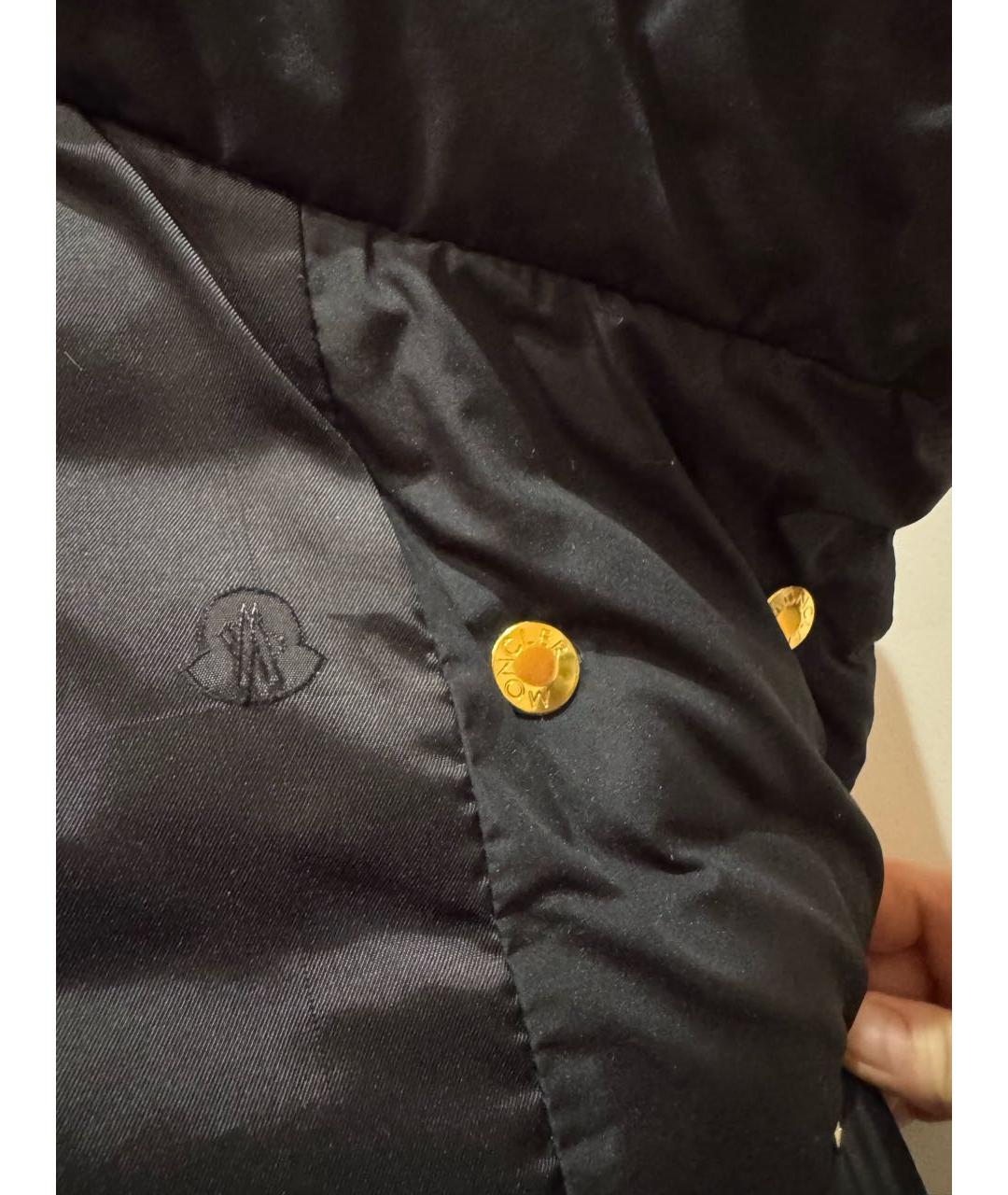 MONCLER Черный пуховик, фото 7