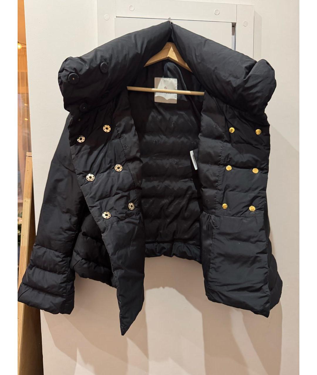 MONCLER Черный пуховик, фото 5
