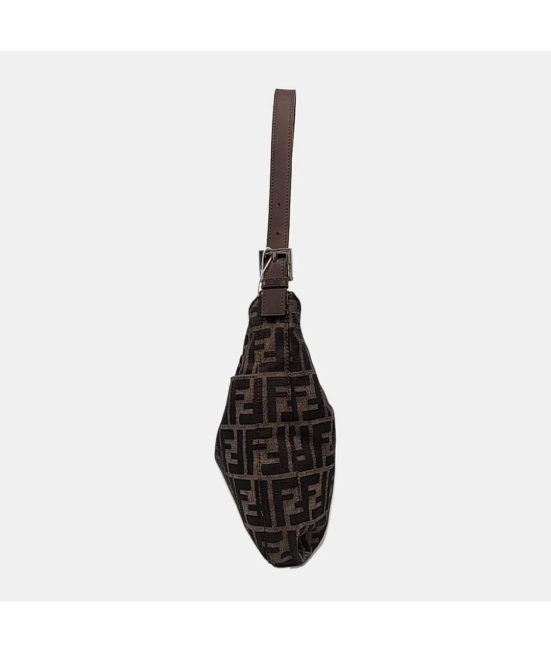 FENDI Коричневая тканевая сумка через плечо, фото 2
