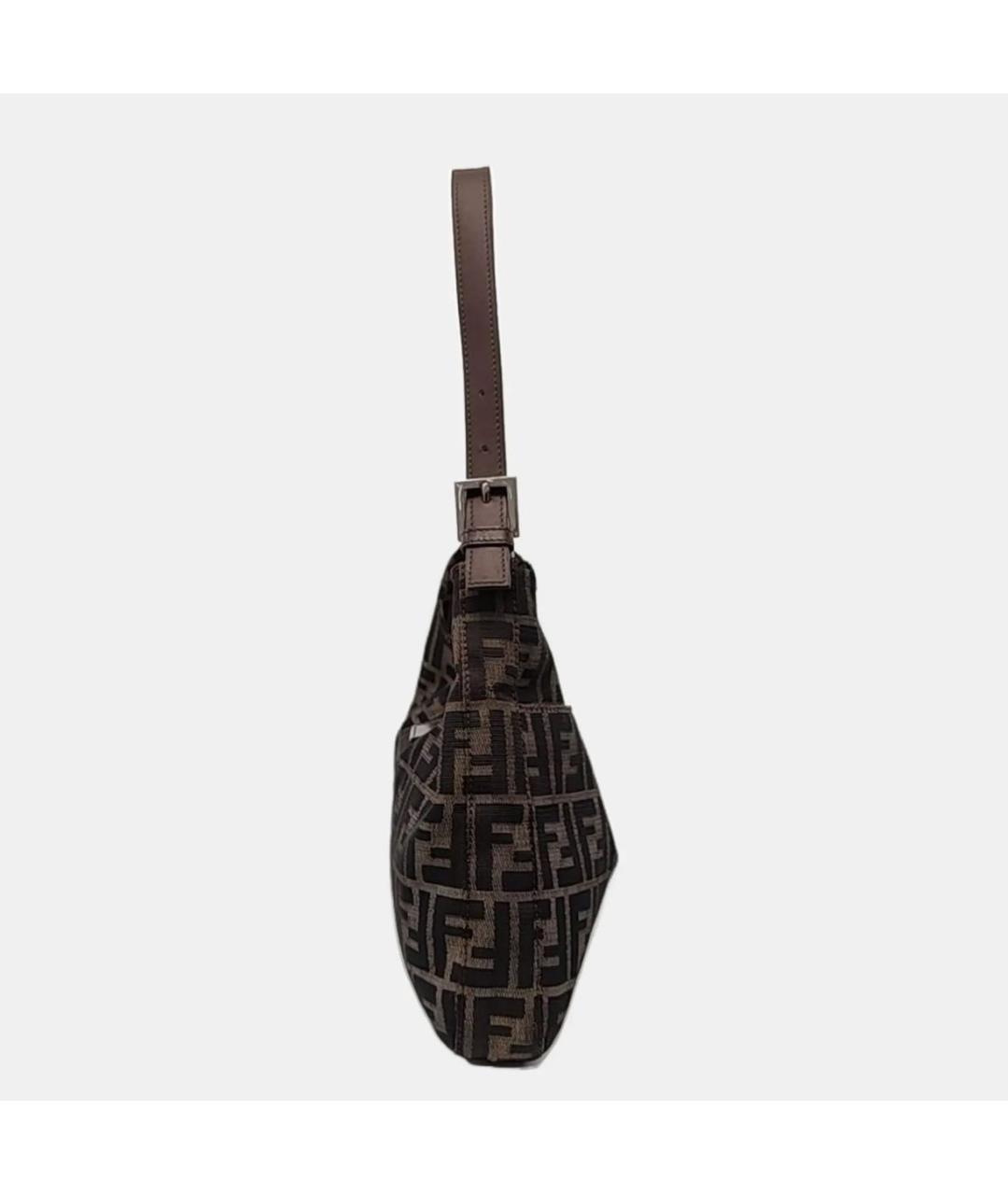 FENDI Коричневая тканевая сумка через плечо, фото 3