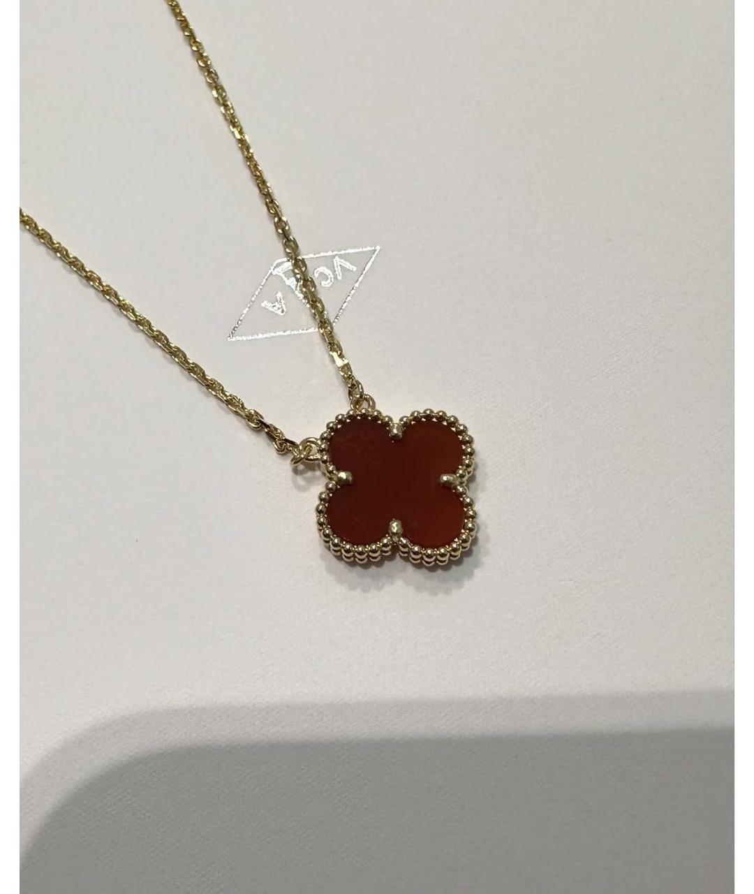 VAN CLEEF & ARPELS Красная подвеска из желтого золота, фото 6