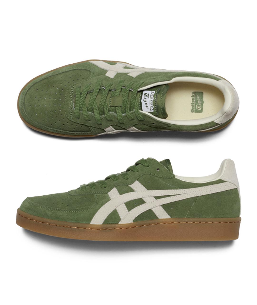 ONITSUKA TIGER Зеленые замшевые кеды, фото 6