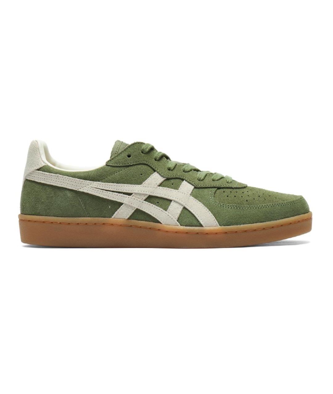 ONITSUKA TIGER Зеленые замшевые кеды, фото 1