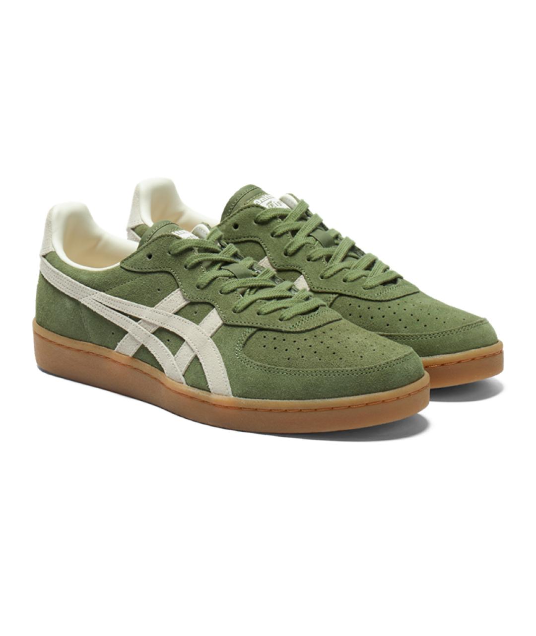 ONITSUKA TIGER Зеленые замшевые кеды, фото 4