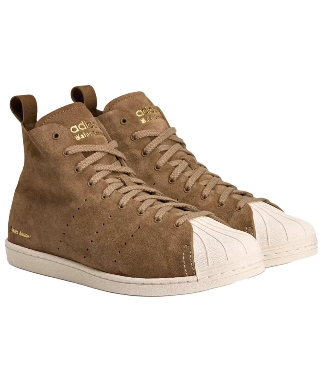 ADIDAS Коричневые кеды, фото 3