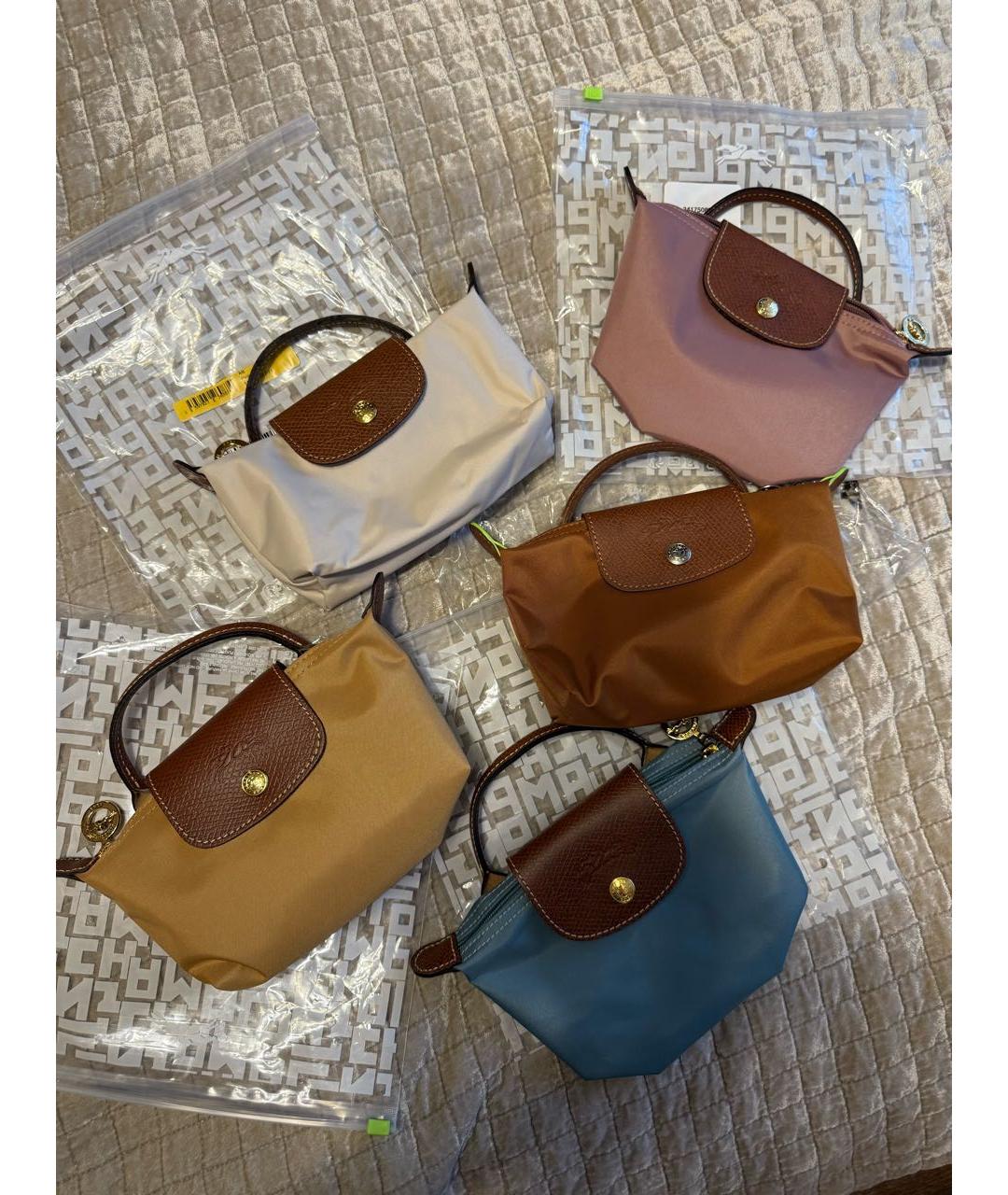 LONGCHAMP Коричневая сумка с короткими ручками, фото 6