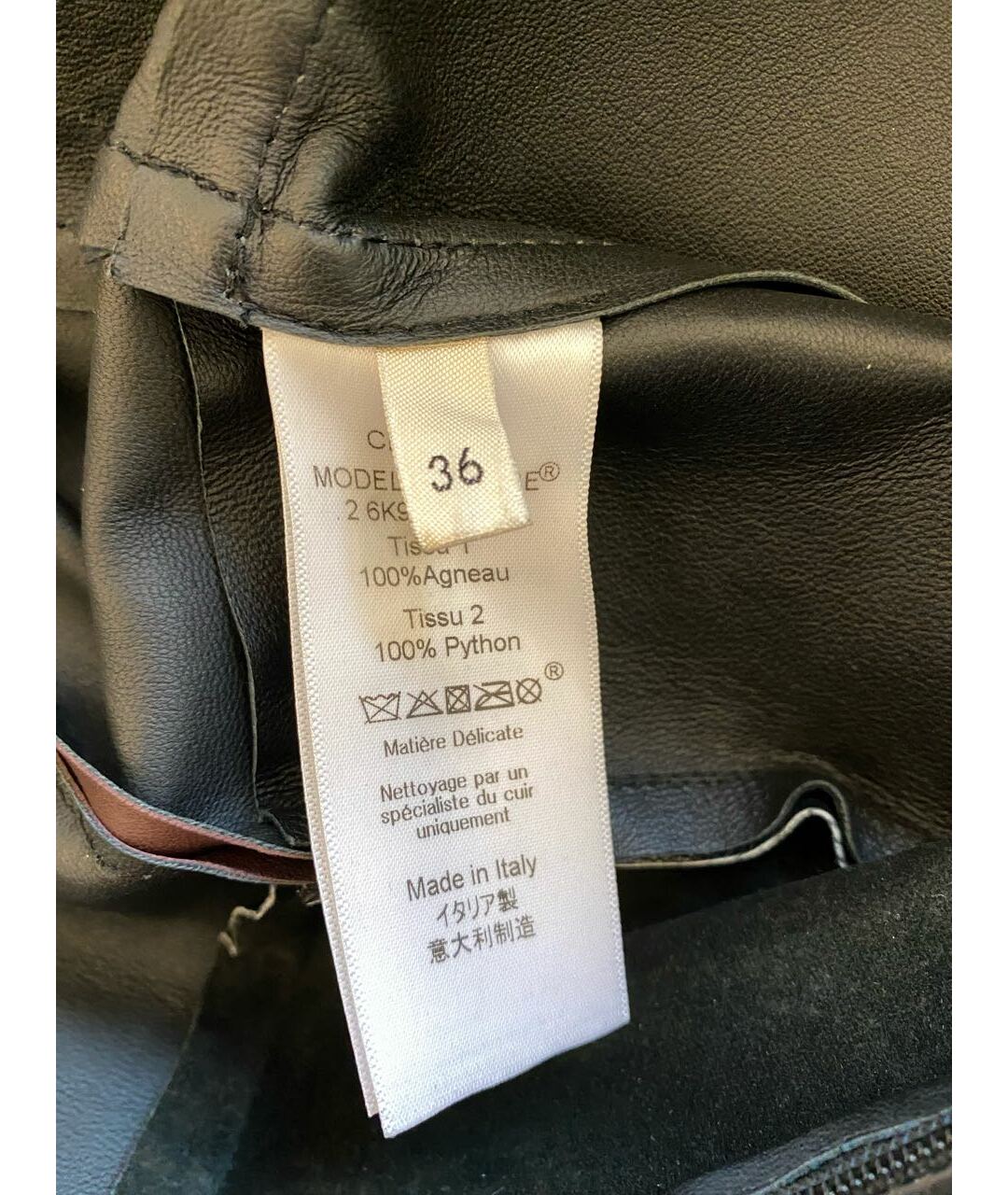 CELINE Бордовое кожаное повседневное платье, фото 6