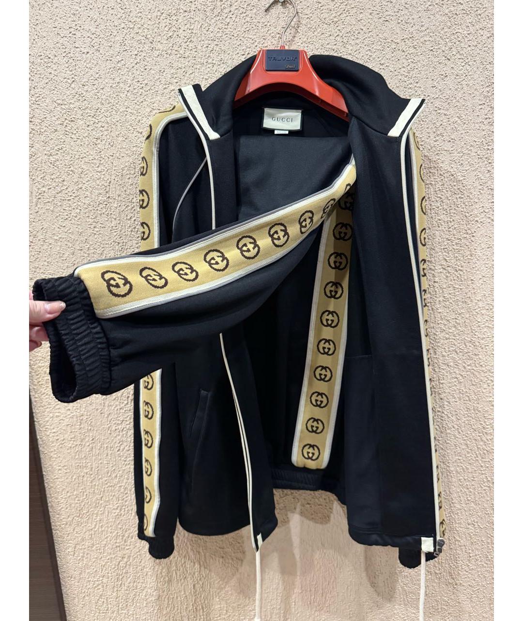 GUCCI Черный полиэстеровый спортивный костюм, фото 2