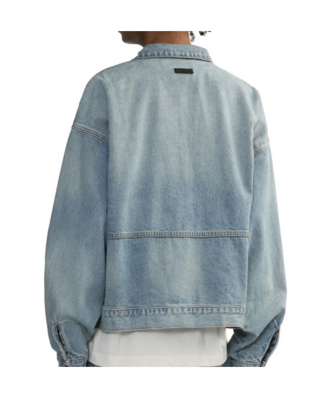 FEAR OF GOD ESSENTIALS Синяя деним куртка, фото 5