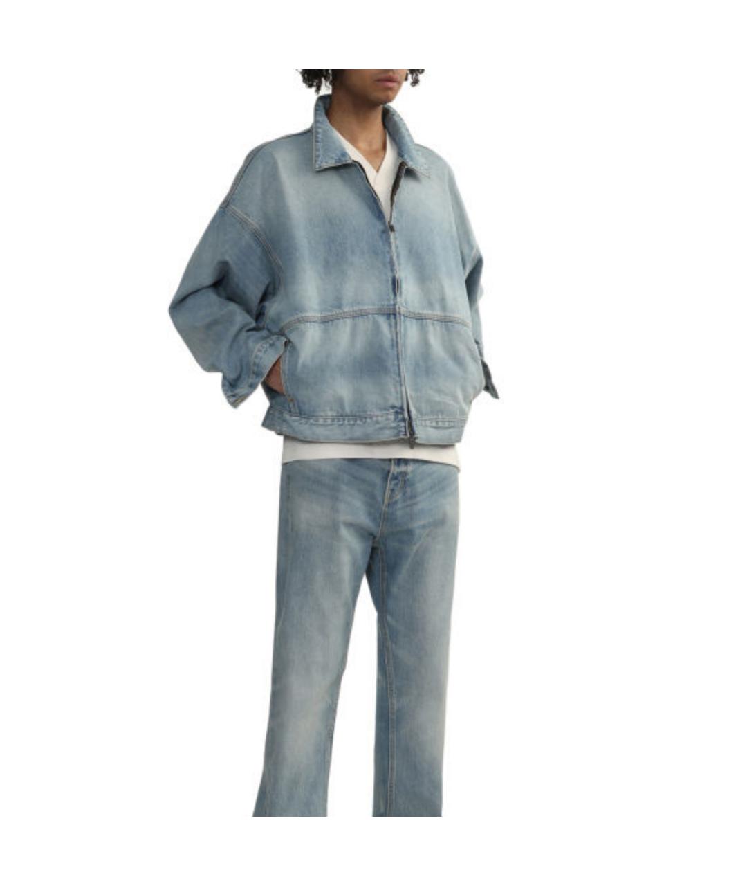 FEAR OF GOD ESSENTIALS Синяя деним куртка, фото 3