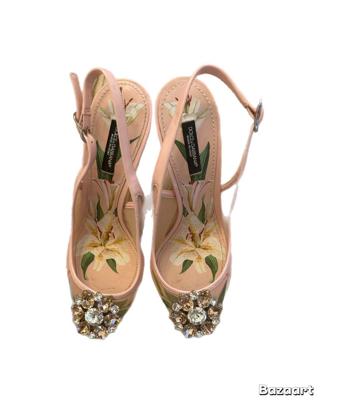 DOLCE&GABBANA Мульти текстильные туфли, фото 3