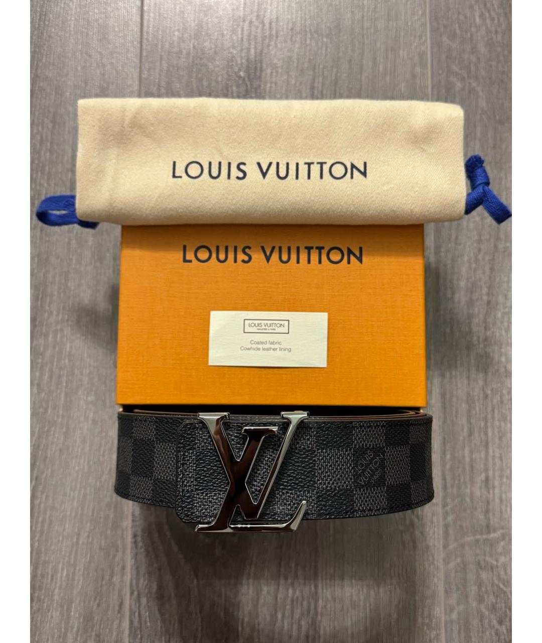 LOUIS VUITTON Черный ремень, фото 9