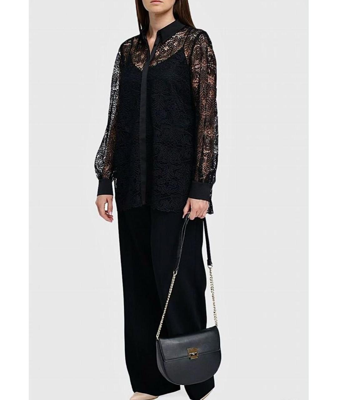 MAX MARA Черная полиэстеровая блузы, фото 7