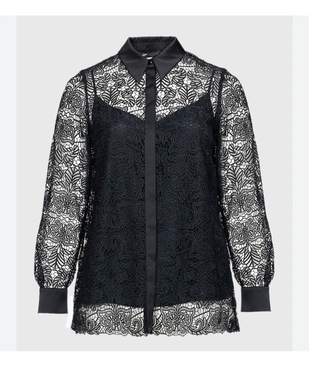 MAX MARA Черная полиэстеровая блузы, фото 9