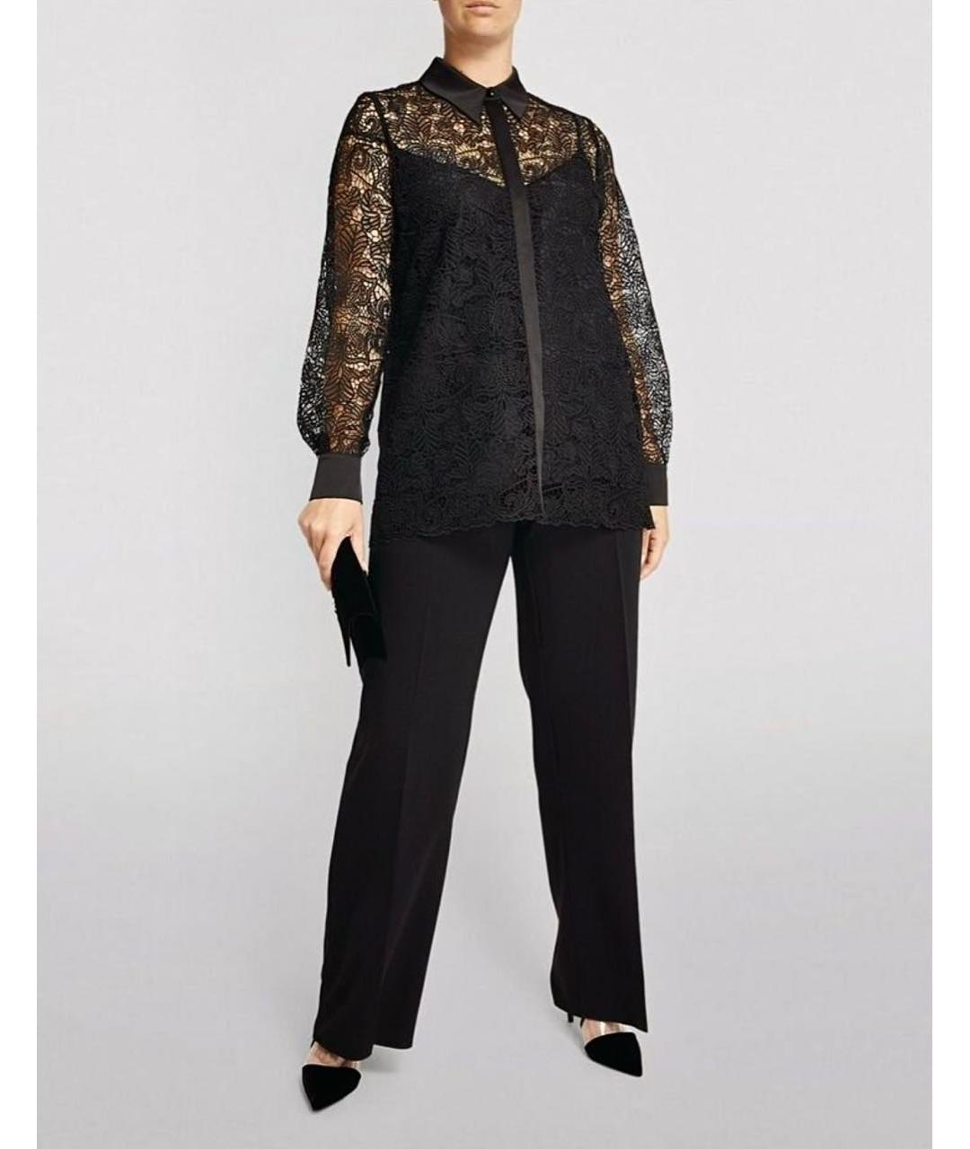 MAX MARA Черная полиэстеровая блузы, фото 8