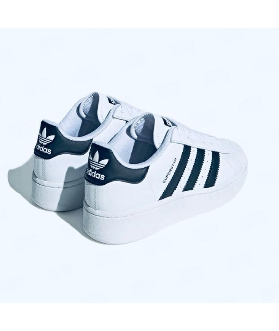 ADIDAS Белые кожаные кроссовки, фото 3
