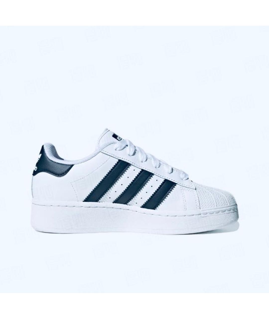ADIDAS Белые кожаные кроссовки, фото 7