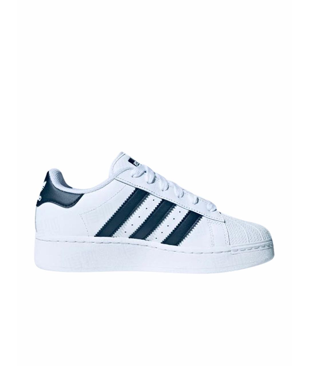 ADIDAS Белые кожаные кроссовки, фото 1