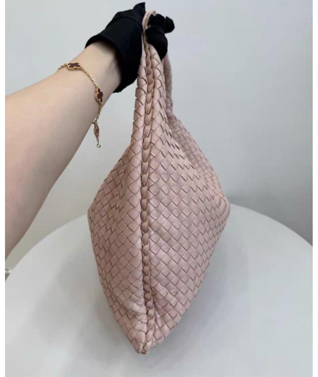 BOTTEGA VENETA Розовая сумка через плечо, фото 4