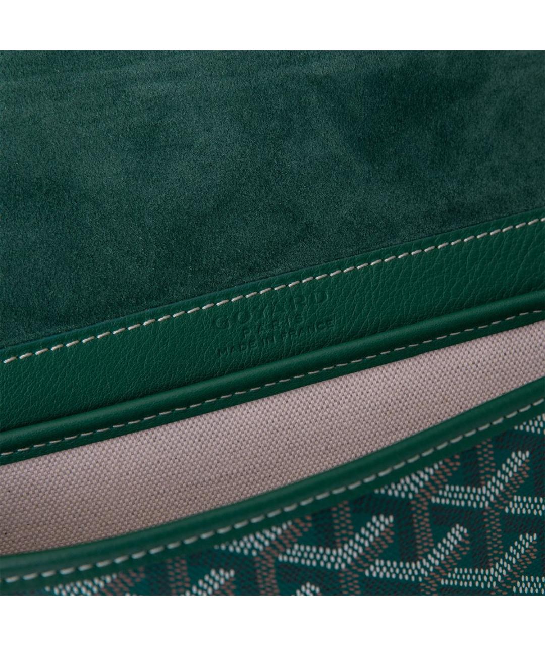 GOYARD Зеленая кожаная поясная сумка, фото 8