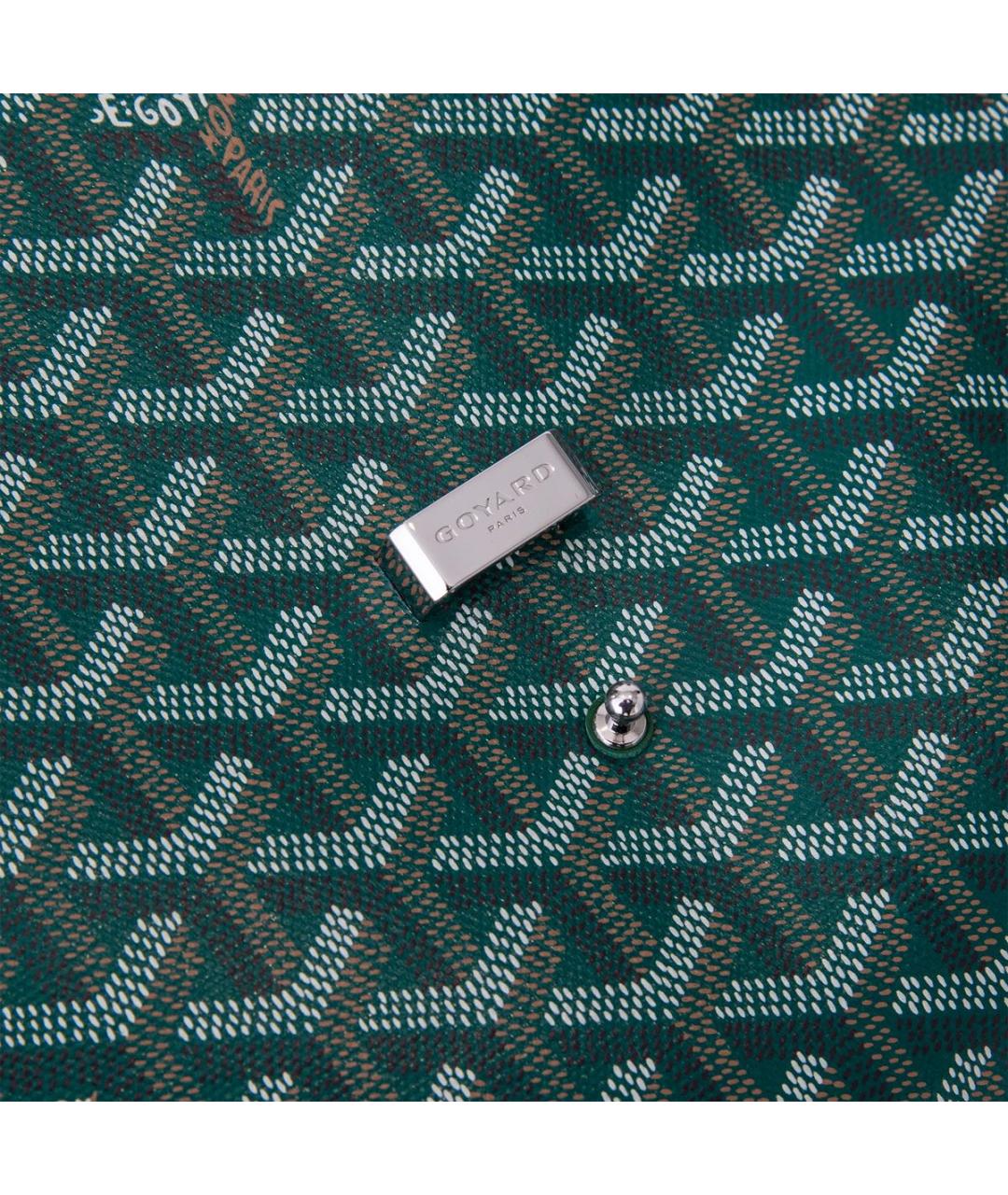 GOYARD Зеленая кожаная поясная сумка, фото 4