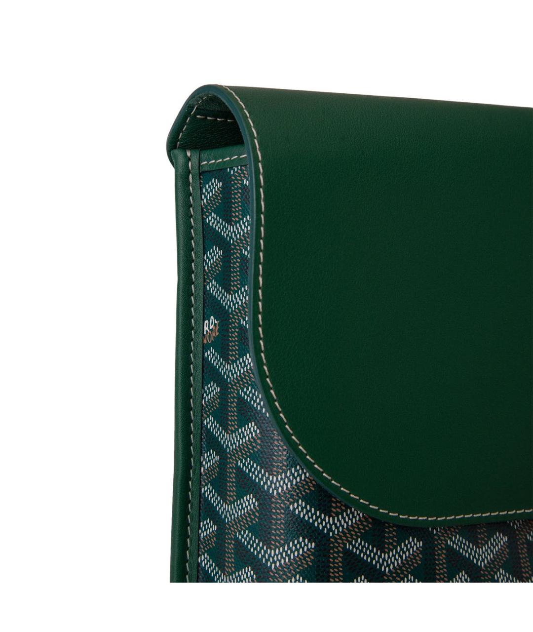 GOYARD Зеленая кожаная поясная сумка, фото 6