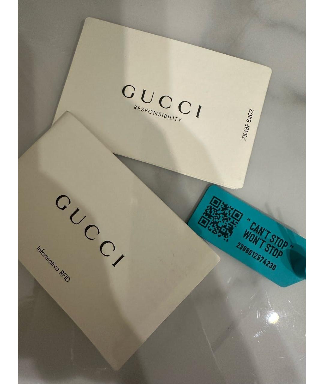 GUCCI Бежевая сумка через плечо из искусственной кожи, фото 6
