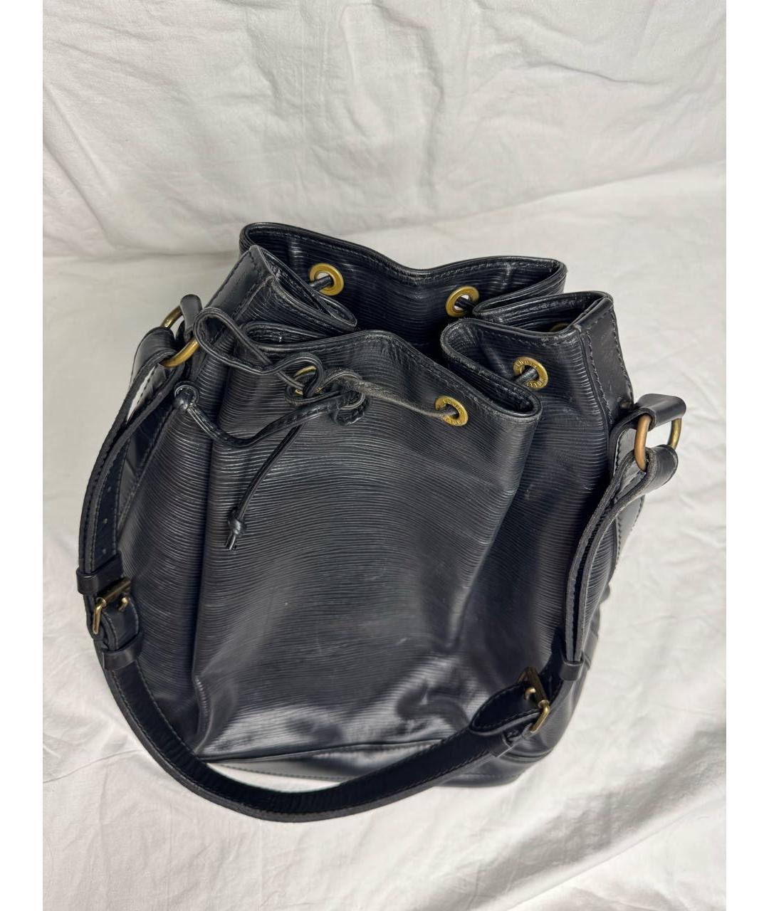 LOUIS VUITTON Черная кожаная сумка тоут, фото 2