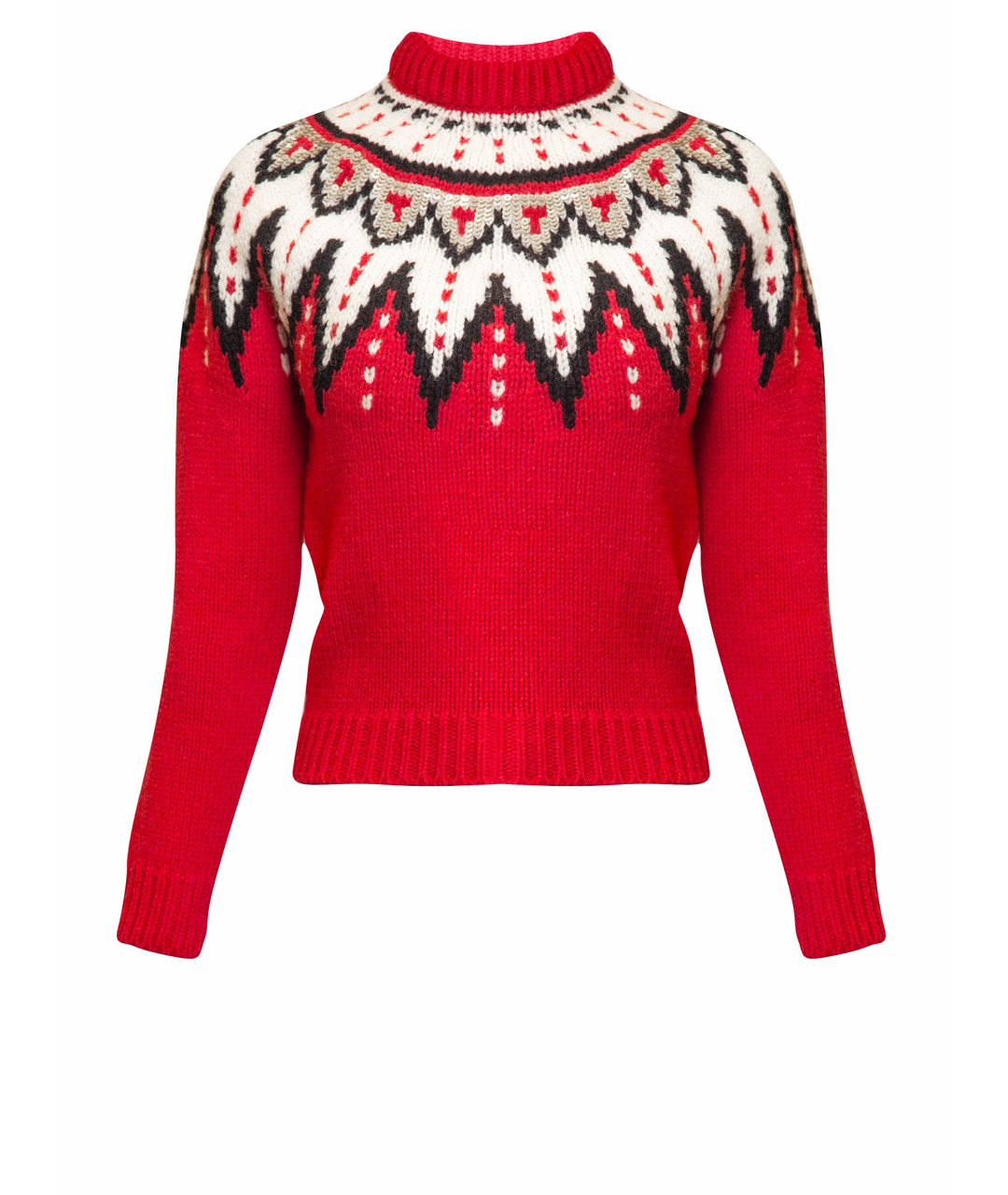 SAINT LAURENT Красный шерстяной джемпер / свитер, фото 1