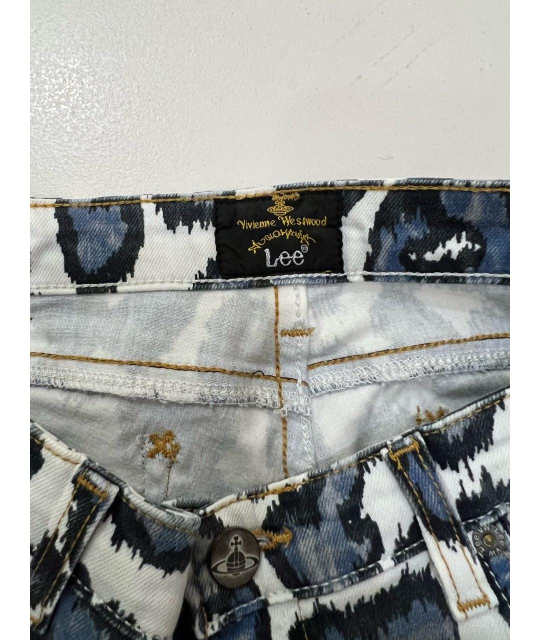 VIVIENNE WESTWOOD Мульти хлопко-эластановые джинсы слим, фото 5