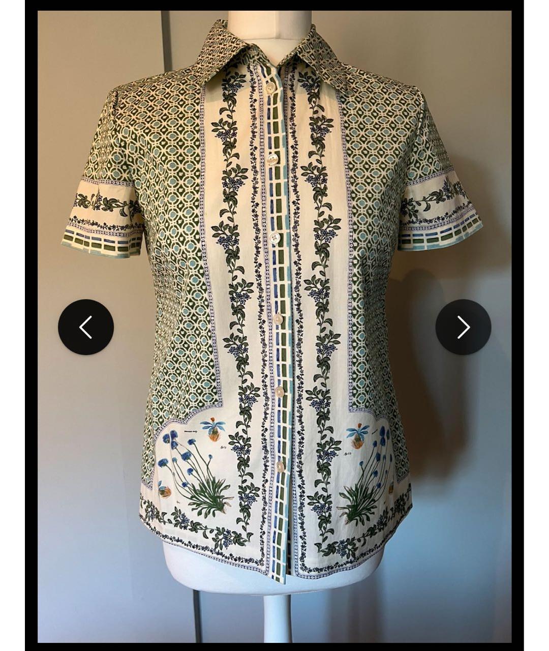 TORY BURCH Мульти хлопко-эластановая рубашка, фото 9