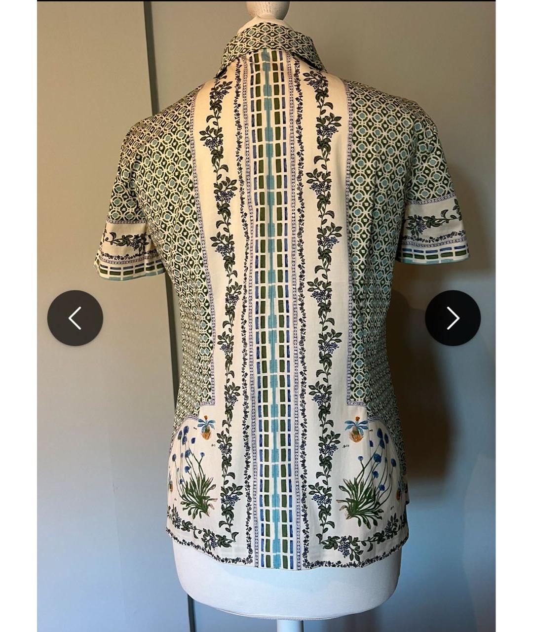 TORY BURCH Мульти хлопко-эластановая рубашка, фото 2
