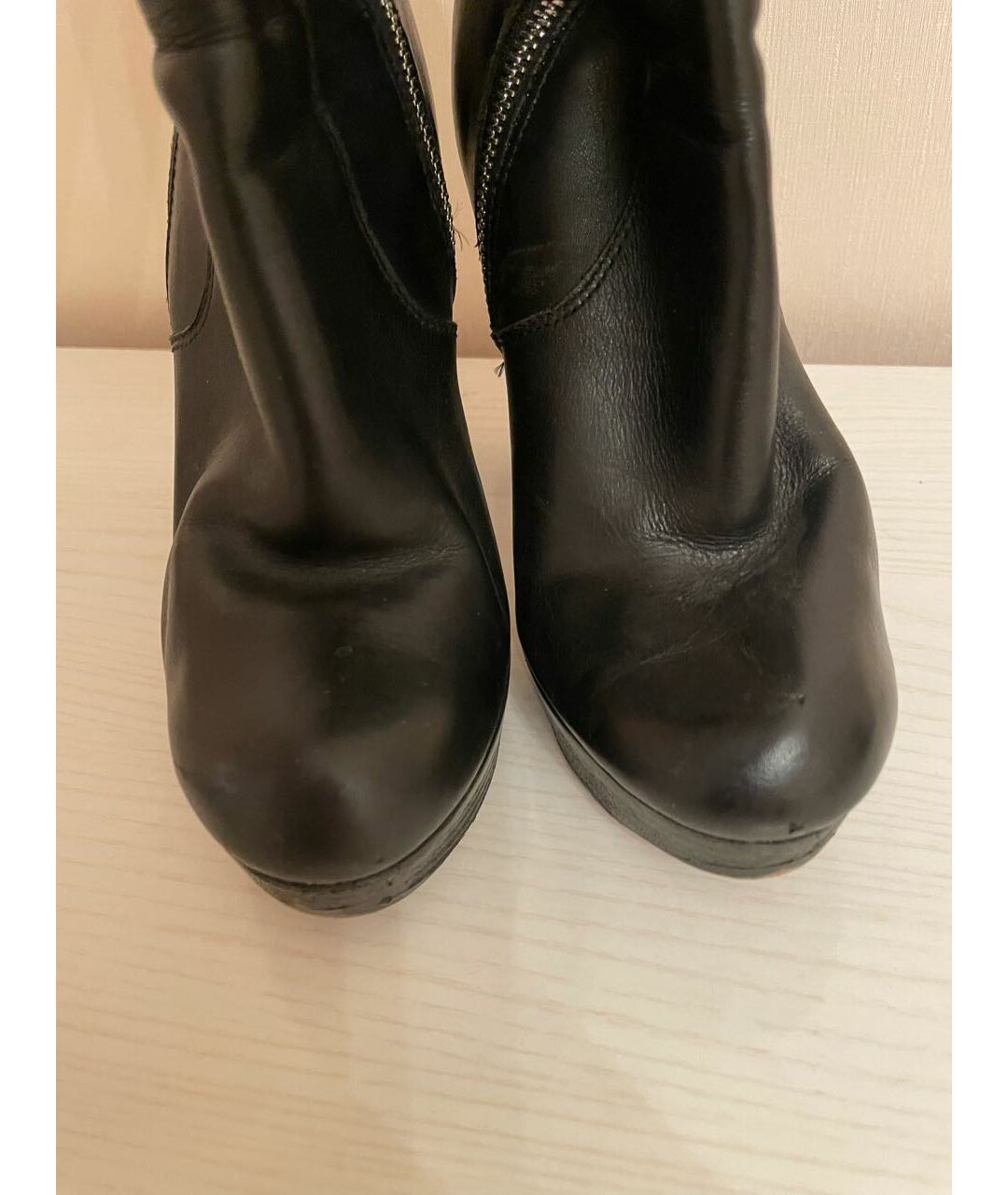 MICHAEL KORS Черные кожаные сапоги, фото 2