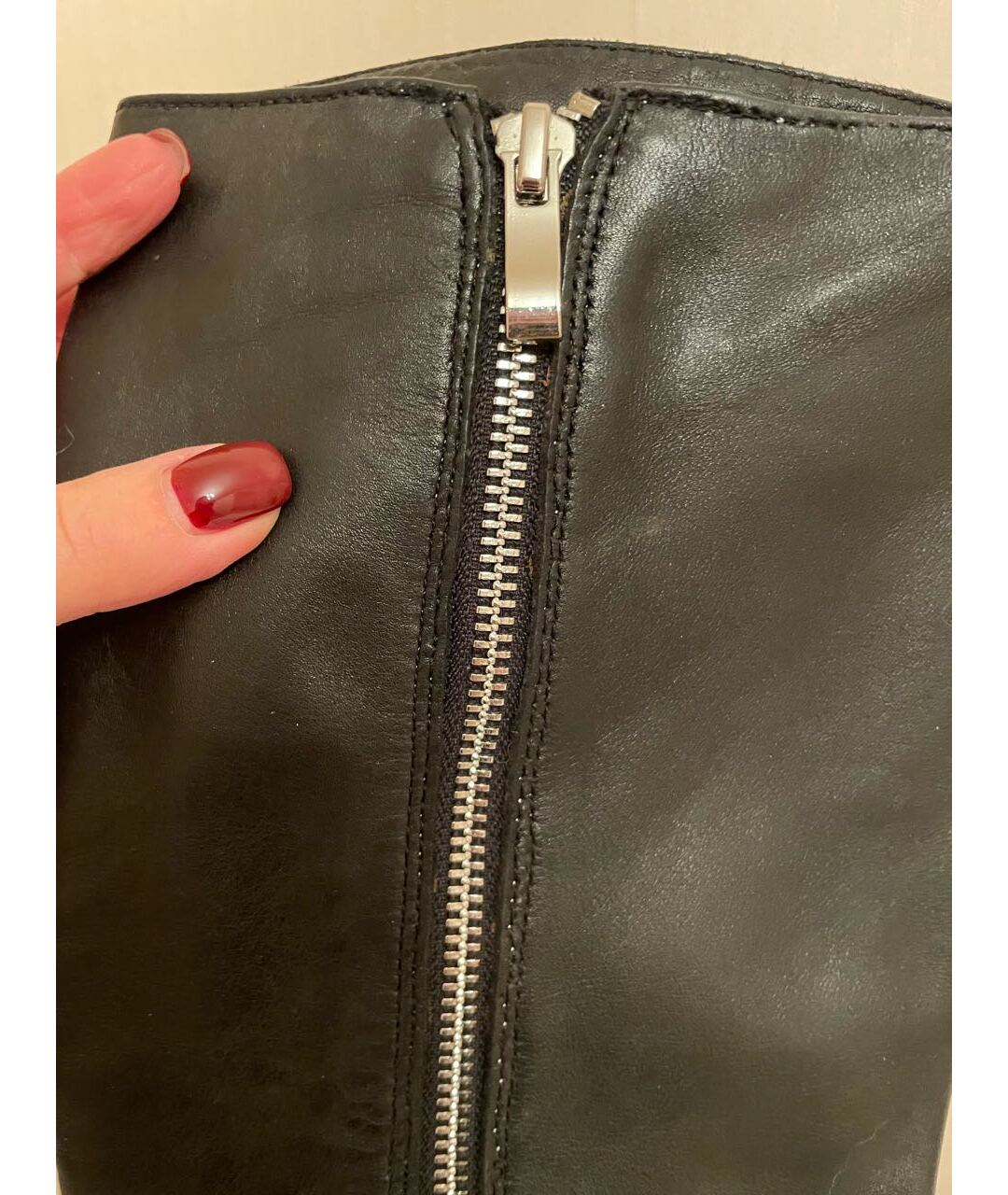 MICHAEL KORS Черные кожаные сапоги, фото 4