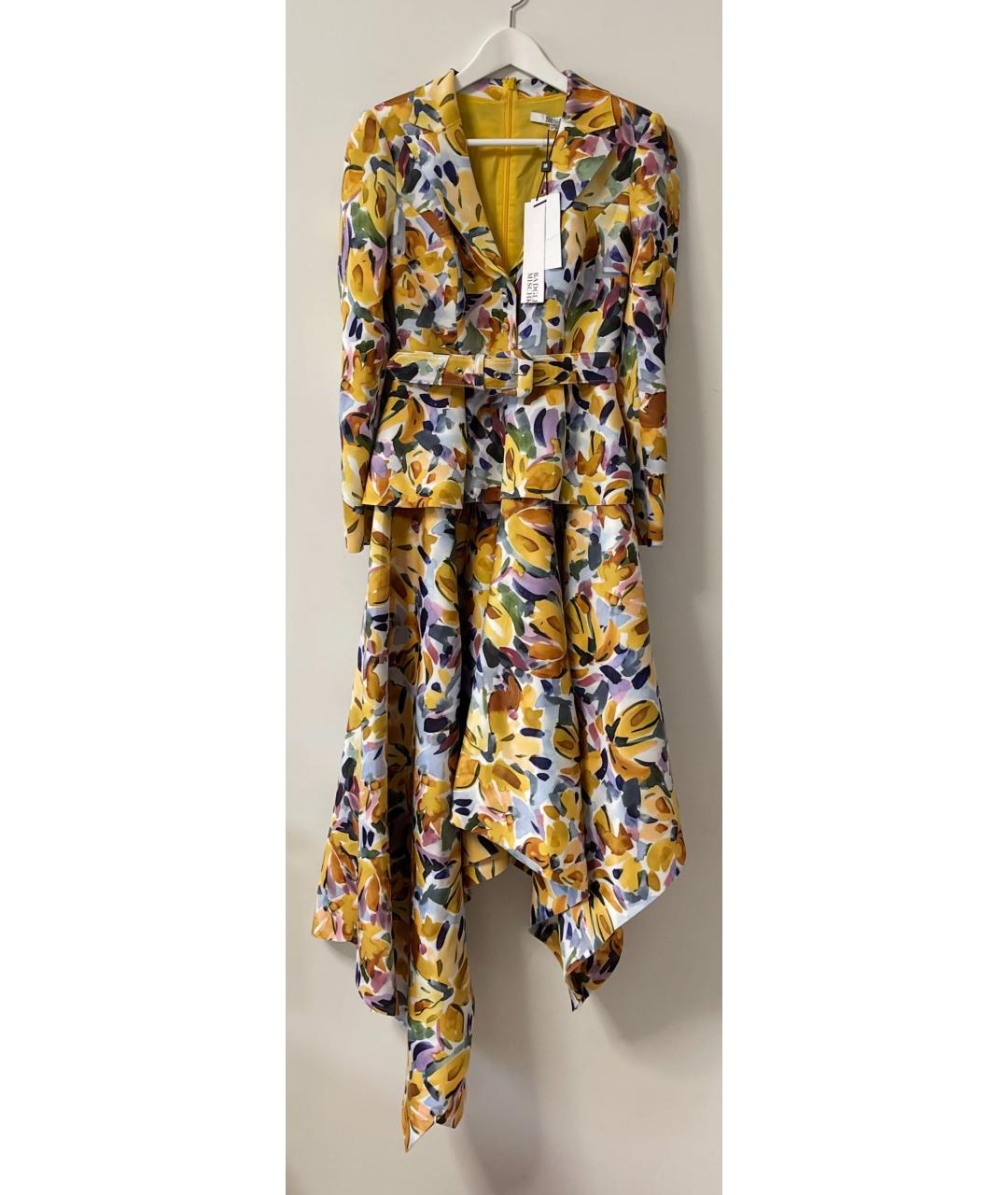 BADGLEY MISCHKA Желтое платье, фото 2