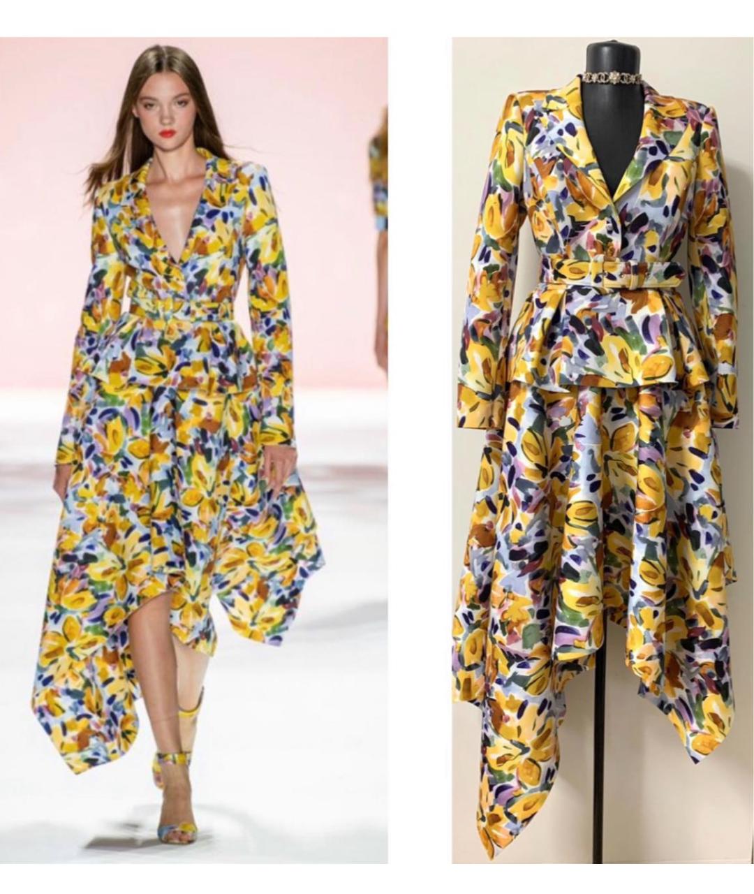 BADGLEY MISCHKA Желтое платье, фото 3